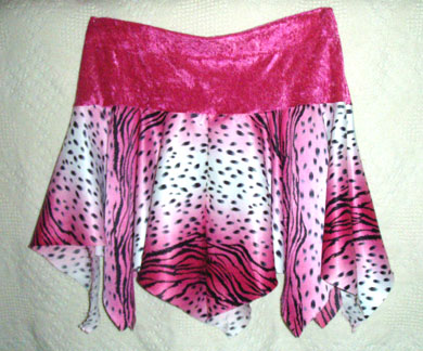 pink leopard print skirt