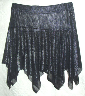 black mesh skirt