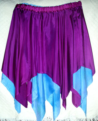 reversible skirt purple side